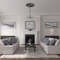 Ekena Millwork Shakuras Ceiling Medallion (For Canopies up to 5 3/4"), 33 7/8"OD x 2"P, Cloud Burst Crackle CM34SHCBC - alternate 2